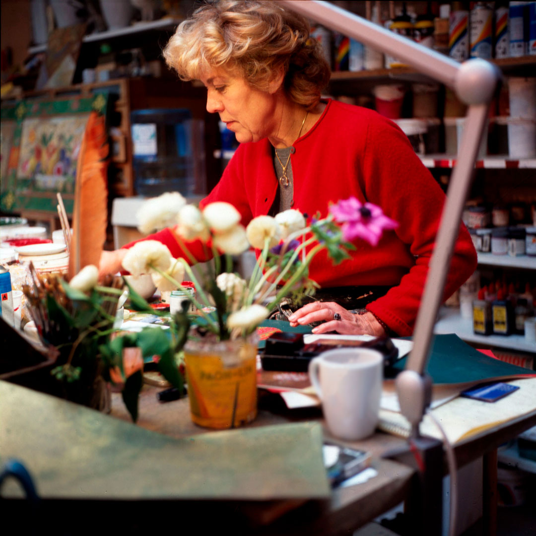 Isabelle de Borchgrave in her studio 1999 photograph © Sue Schlabach