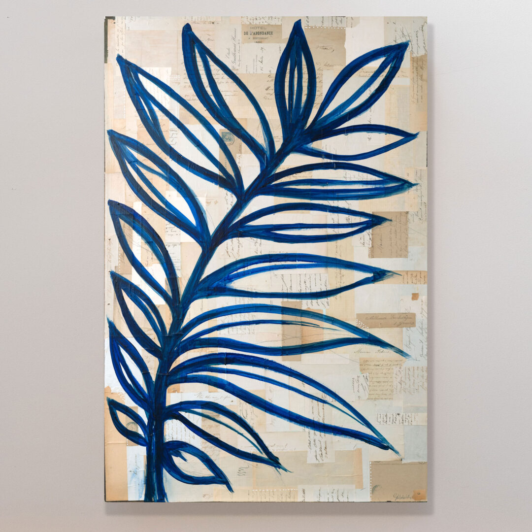 Leaf Indigo on wall © Sue Schlabach