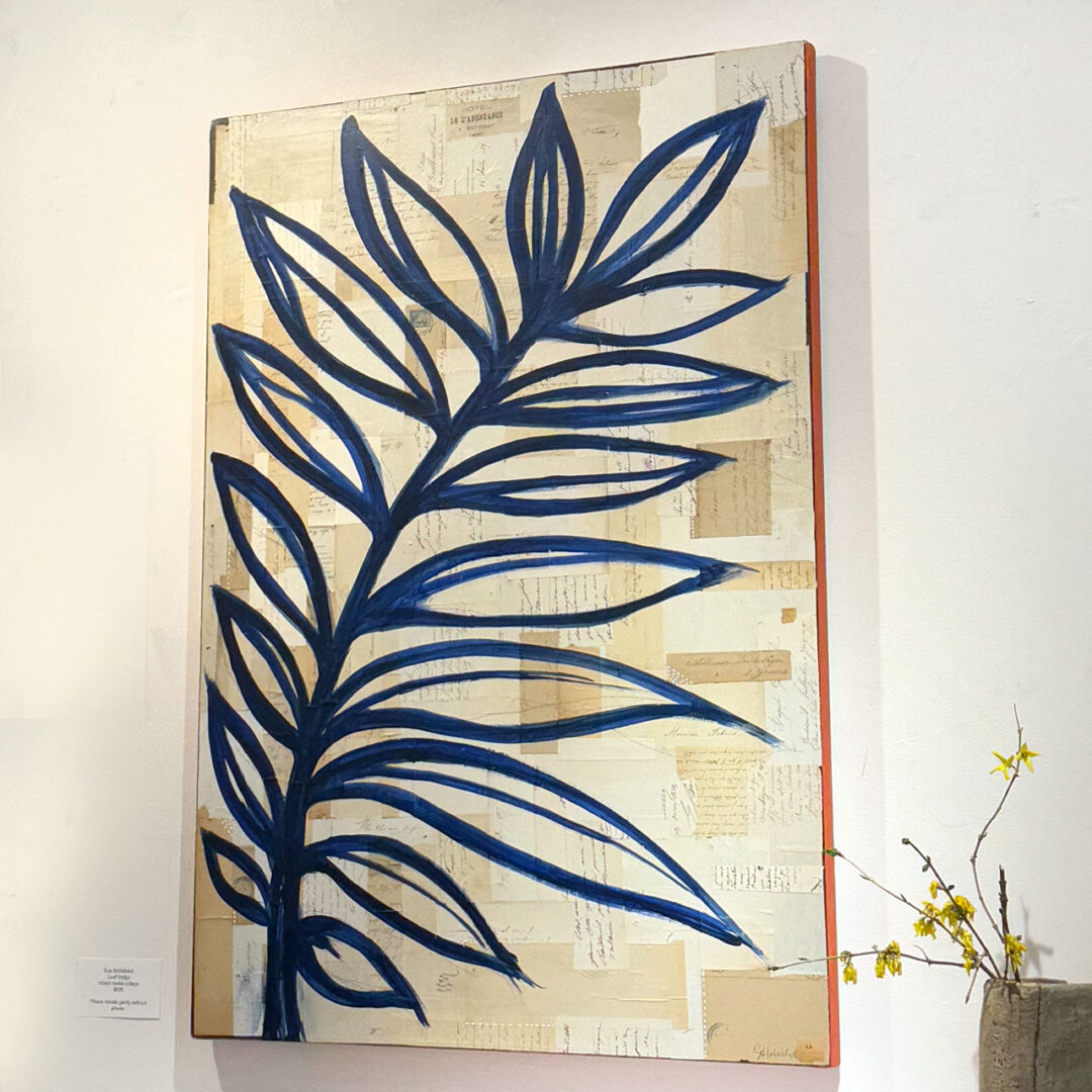 Leaf Indigo on wall edge © Sue Schlabach