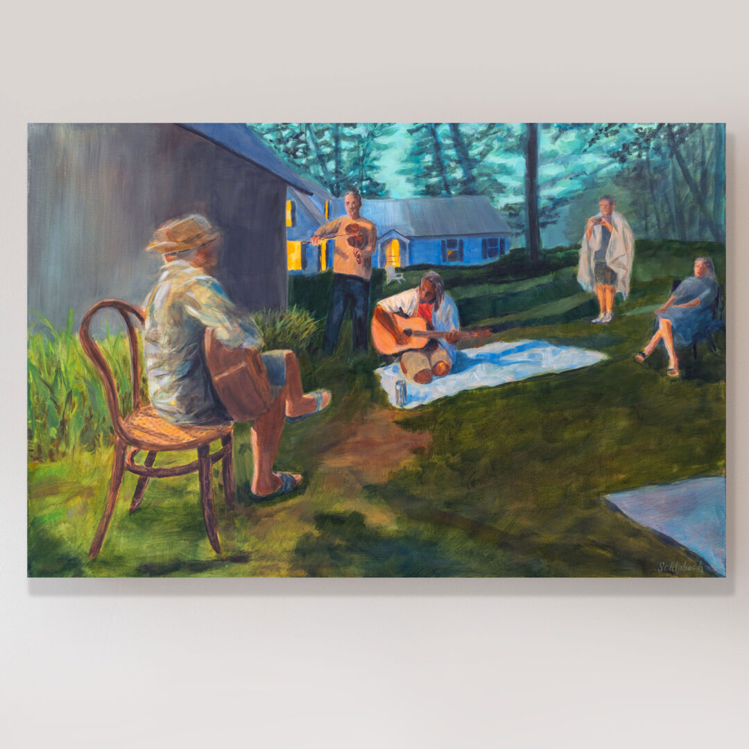 Music and Social Distance on wall © Sue Schlabach